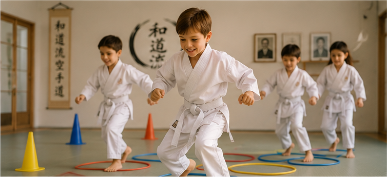 Kinder lernen spielerisch Wadō-Ryū Karate-Dō